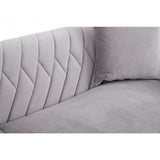Bedford 3 Seat Grey Velvet Sofa