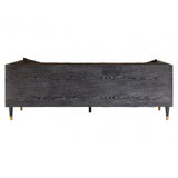 Camden Black Faux Leather 3 Seat Sofa