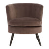 Ashton Round Grey Velvet Plush Armchair