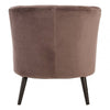 Ashton Round Grey Velvet Plush Armchair