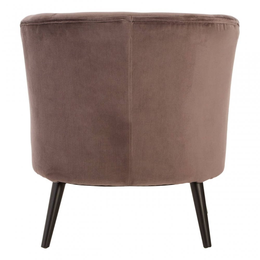 Ashton Round Grey Velvet Plush Armchair