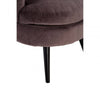 Ashton Round Grey Velvet Plush Armchair
