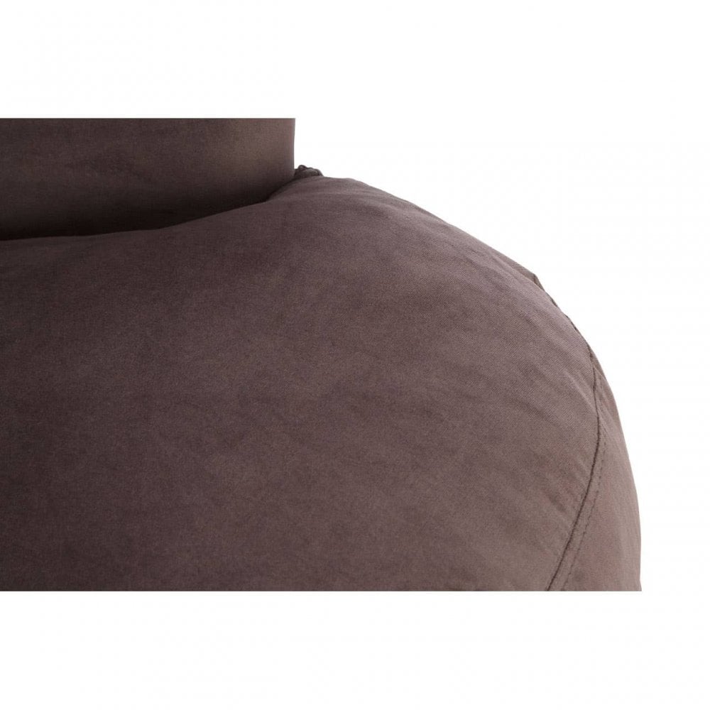 Ashton Round Grey Velvet Plush Armchair
