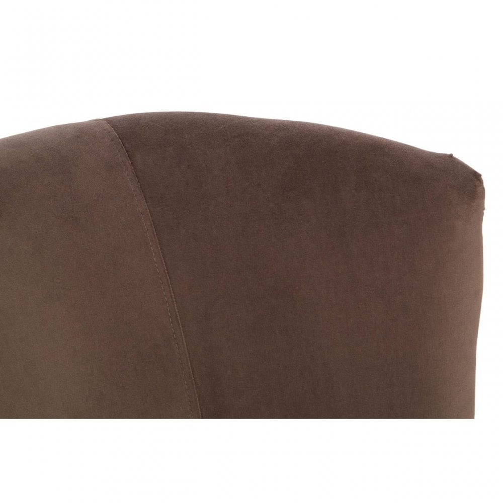 Ashton Round Grey Velvet Plush Armchair