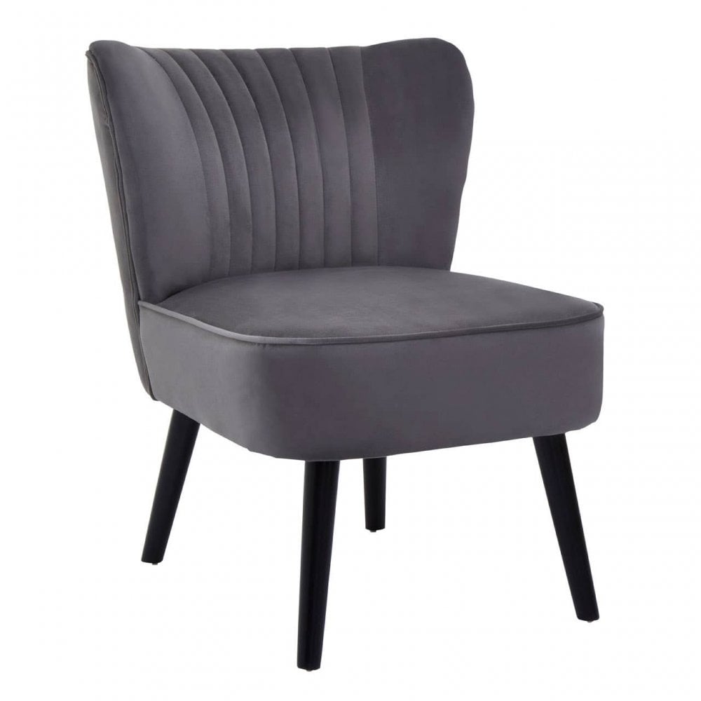 Kensington Park Grey Velvet Chair