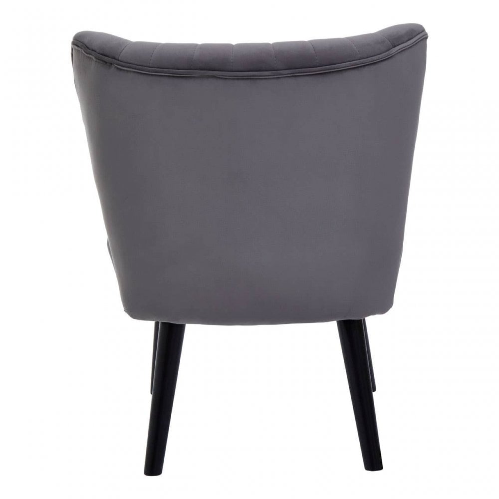 Kensington Park Grey Velvet Chair