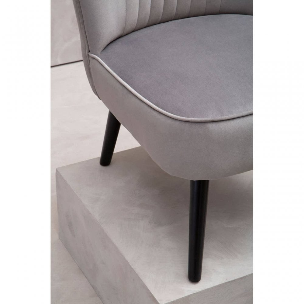 Kensington Park Grey Velvet Chair
