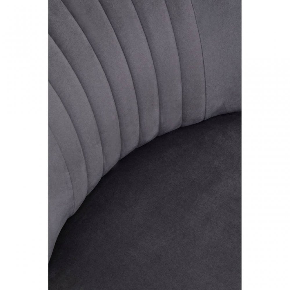Kensington Park Grey Velvet Chair
