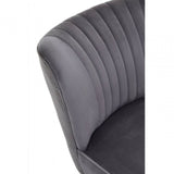 Kensington Park Grey Velvet Chair