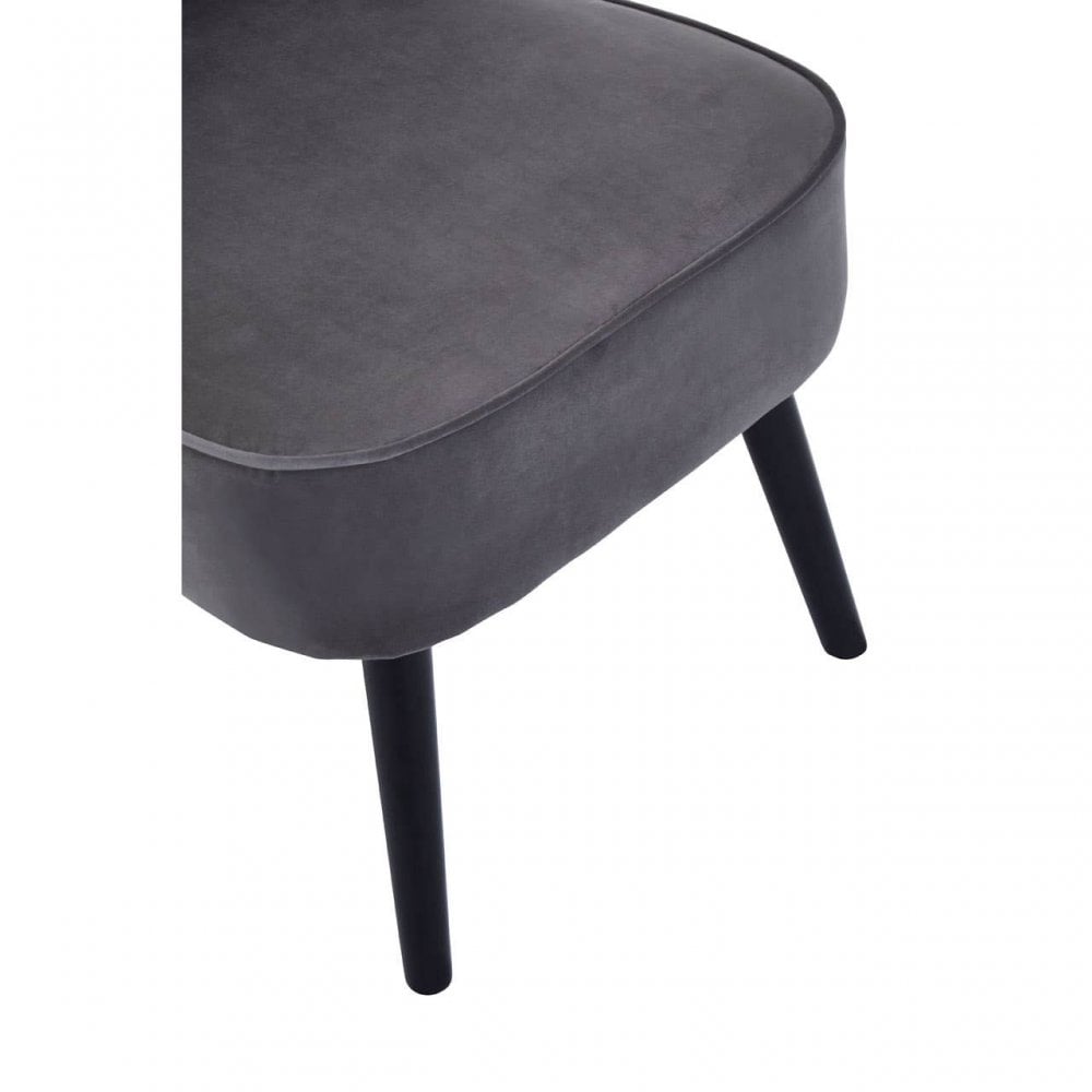 Kensington Park Grey Velvet Chair