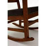 Camden Brown Leather Effect Rocking Chair