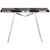 Sterling Black Resin/Silver Legs Console Table