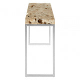 Sterling Cheese Stone Console Table