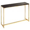 Sterling Dark Petrified Wood Console Table