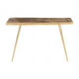 Sterling Petrified Wood Console Table
