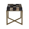 Sterling Side Table With Brass Finish