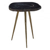 Sterling Side Table With Petrified Wood Top