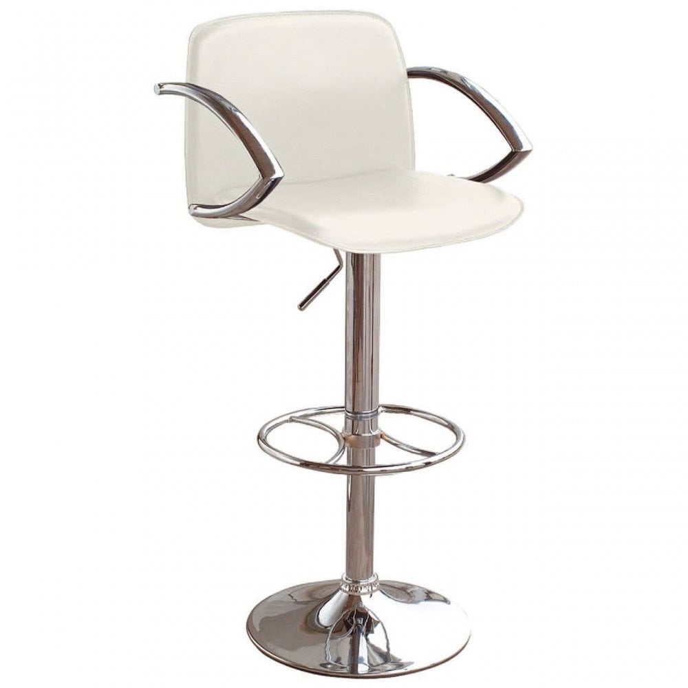 Camden Bar Chair With Cream Leather Effect
