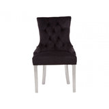 Kensington Black Velvet Dining Chair