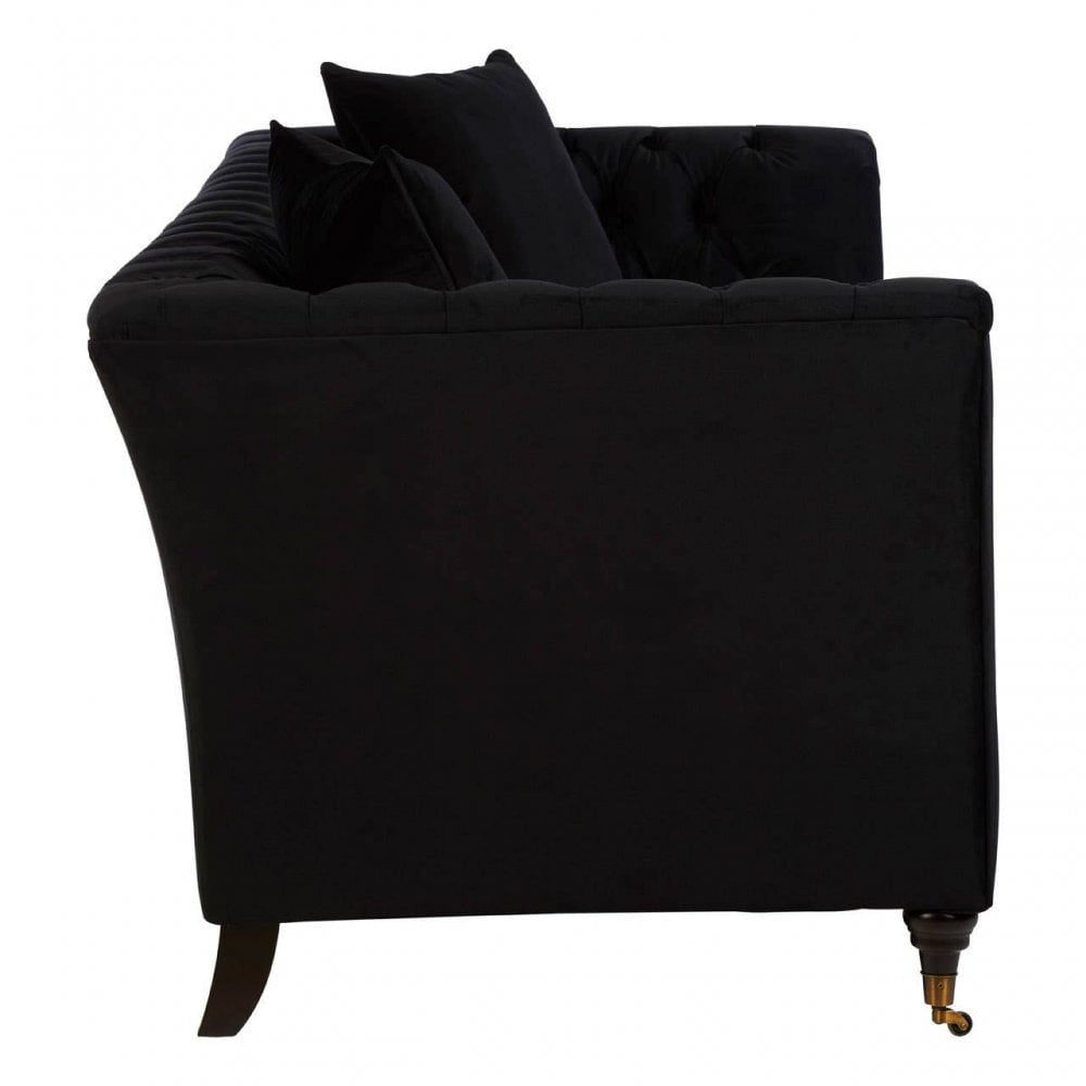 Milena 3 Seat Onyx Sofa