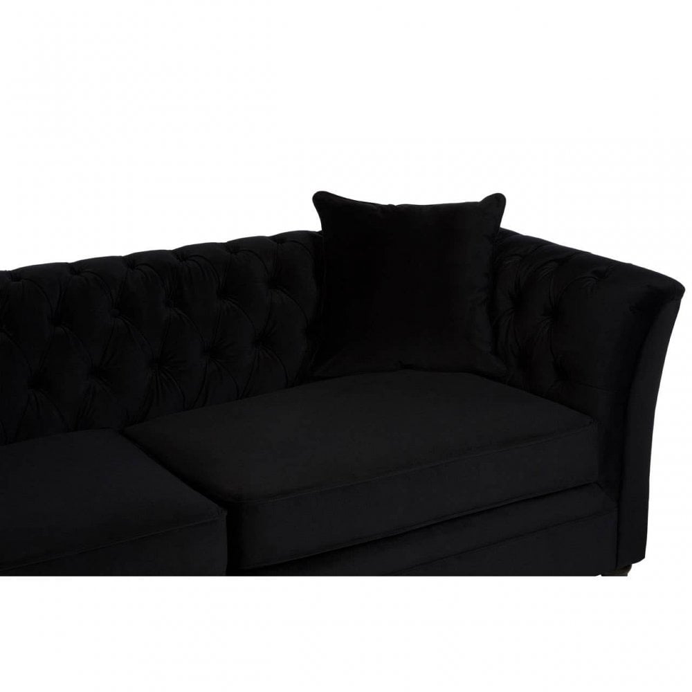Milena 3 Seat Onyx Sofa