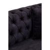 Milena Three Seat Grey Velvet Sofa