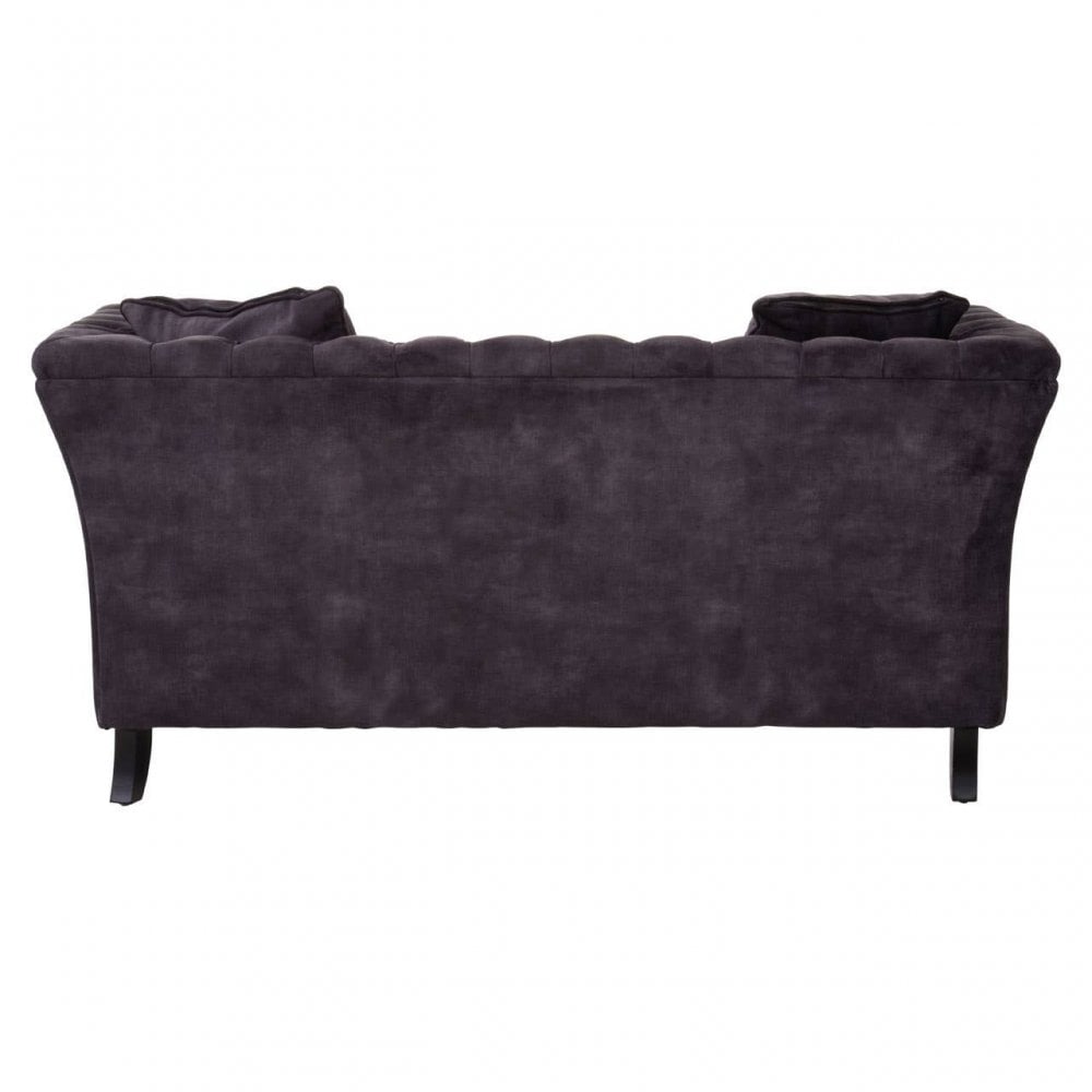 Milena Two Seat Grey Velvet Sofa