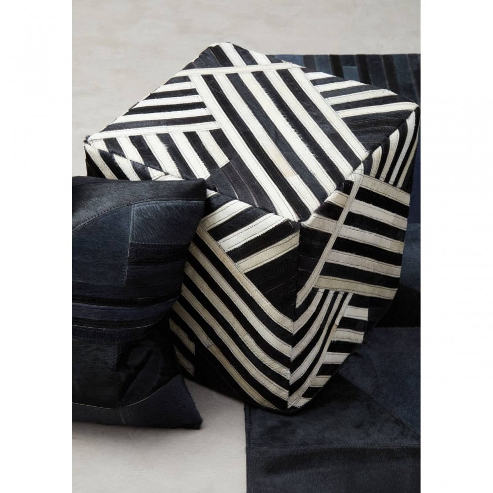 Camden Leather Pouffe