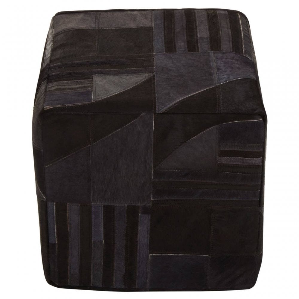 Camden Leather Pouffe