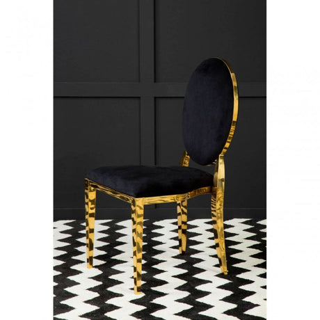 Verona Stackable Gold Finish Dining Chair