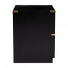 Kensington Two Drawer Black Mango Wood Chest