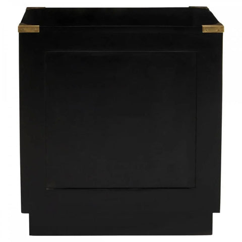 Kensington Two Drawer Black Mango Wood Chest