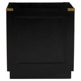 Kensington Two Drawer Black Mango Wood Chest