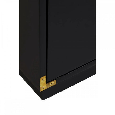 Kensington Two Drawer Black Mango Wood Chest