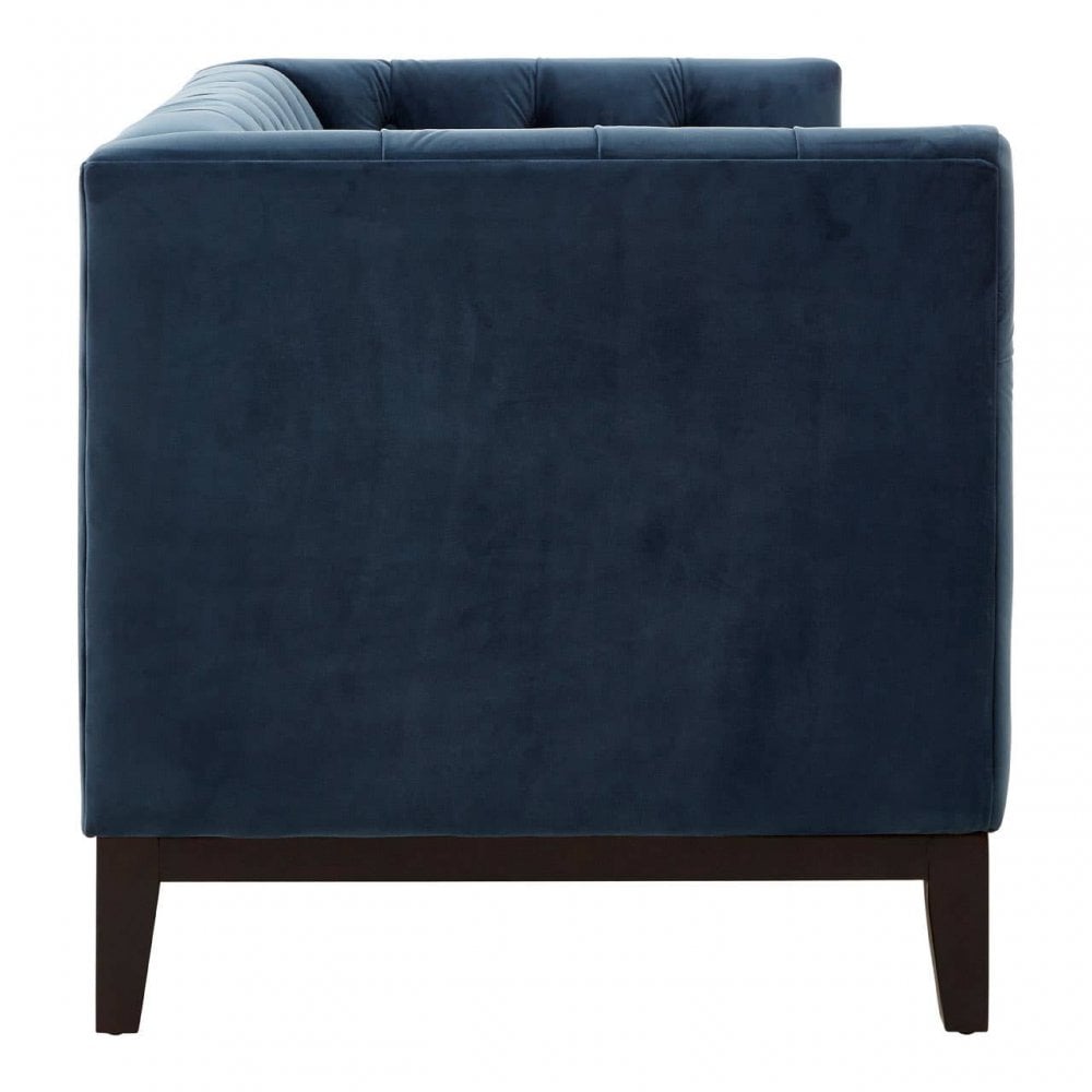 Amber 2 Seater Midnight Velvet Sofa