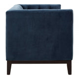 Amber 2 Seater Midnight Velvet Sofa