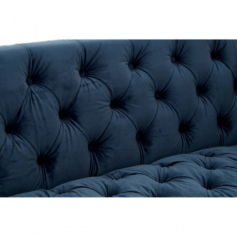 Amber 2 Seater Midnight Velvet Sofa