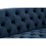 Amber 2 Seater Midnight Velvet Sofa