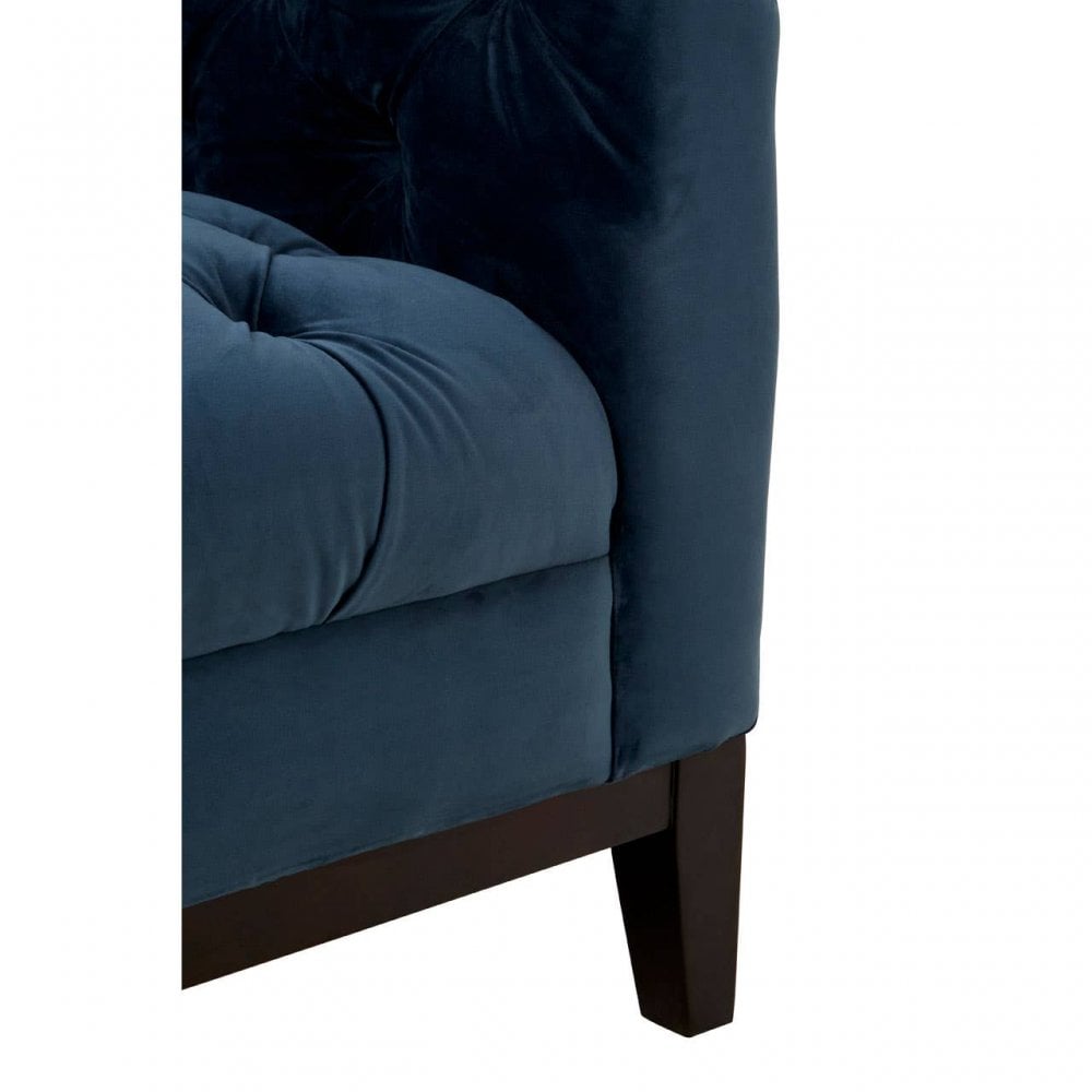 Amber 2 Seater Midnight Velvet Sofa