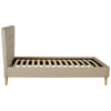 Oslo Beige Hopsack Fabric Single Bed