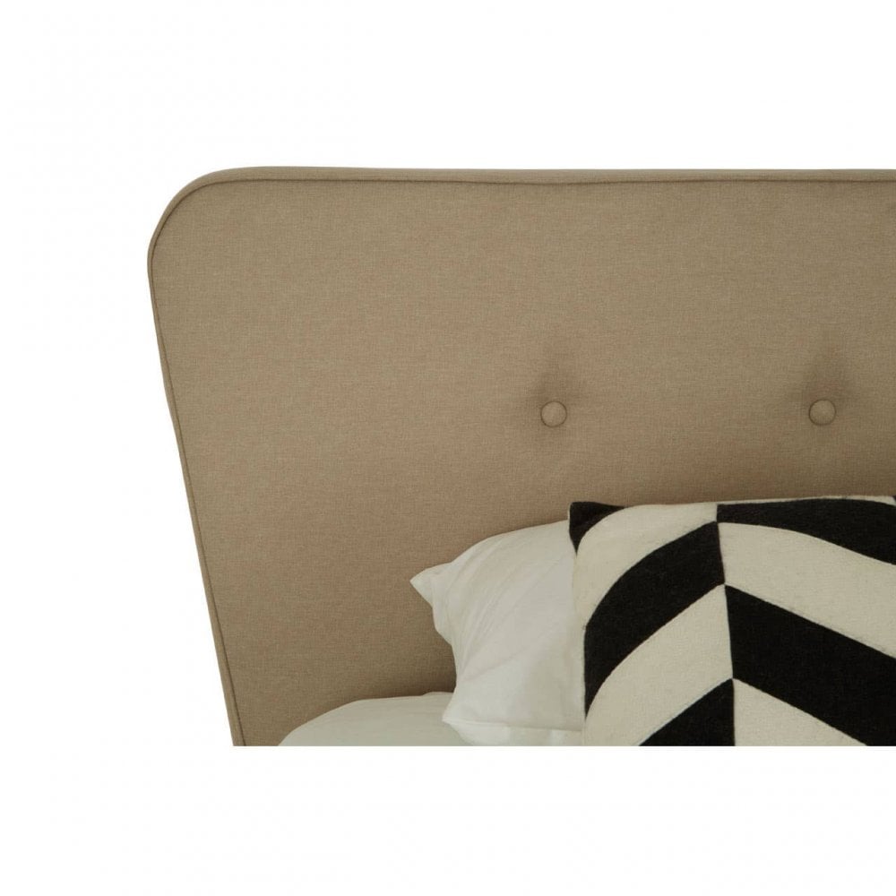 Oslo Beige Hopsack Fabric Single Bed