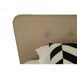 Oslo Beige Hopsack Fabric Single Bed