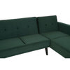 Amber 3 Seat Green Sofa Bed