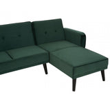 Amber 3 Seat Green Sofa Bed