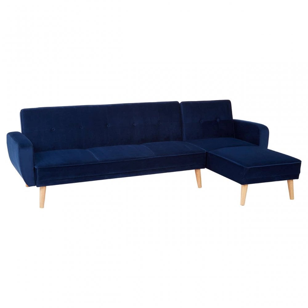 Amber 3 Seat Navy Sofa Bed
