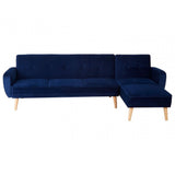 Amber 3 Seat Navy Sofa Bed