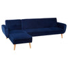 Amber 3 Seat Navy Sofa Bed
