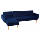 Amber 3 Seat Navy Sofa Bed