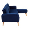 Amber 3 Seat Navy Sofa Bed
