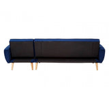 Amber 3 Seat Navy Sofa Bed